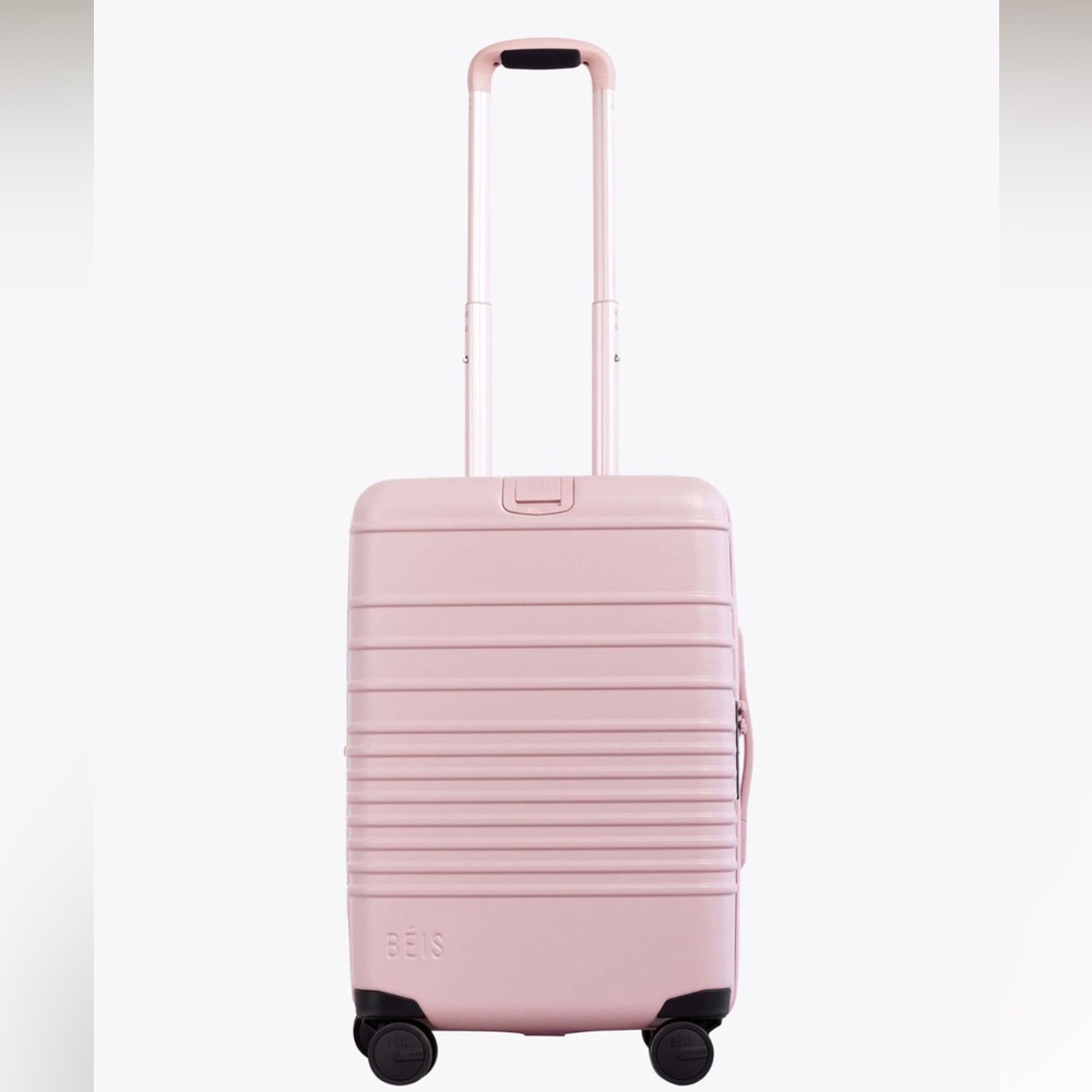 BEIS ATLAS PINK CARRY ON SUITCASE